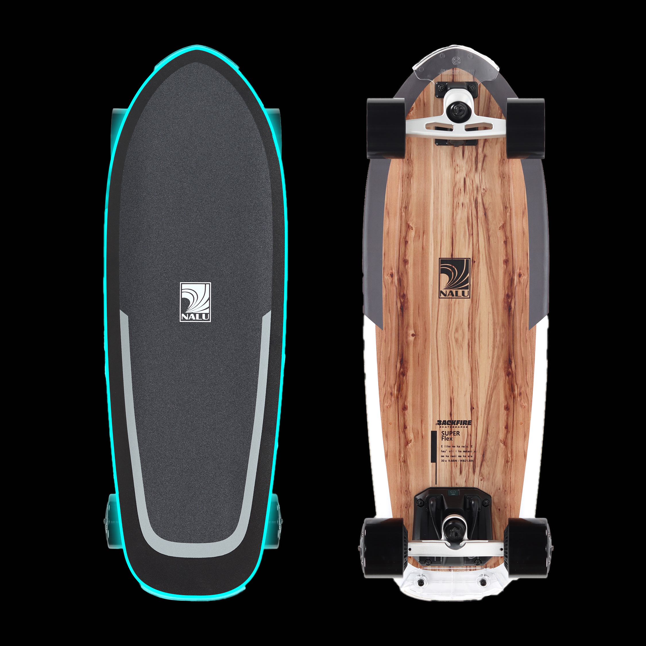 Backfire Nalu Electric Skateboard with R5s Remote – BackfireBoardsUSA
