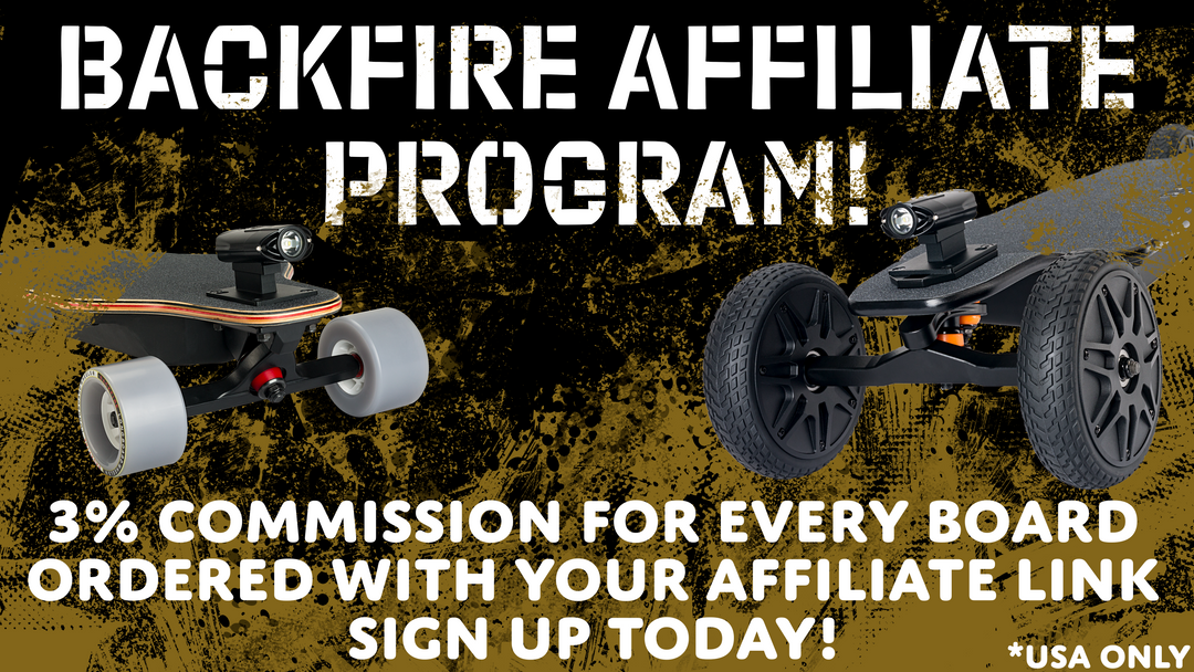 Backfire Skateboards Affiliate & Reward program