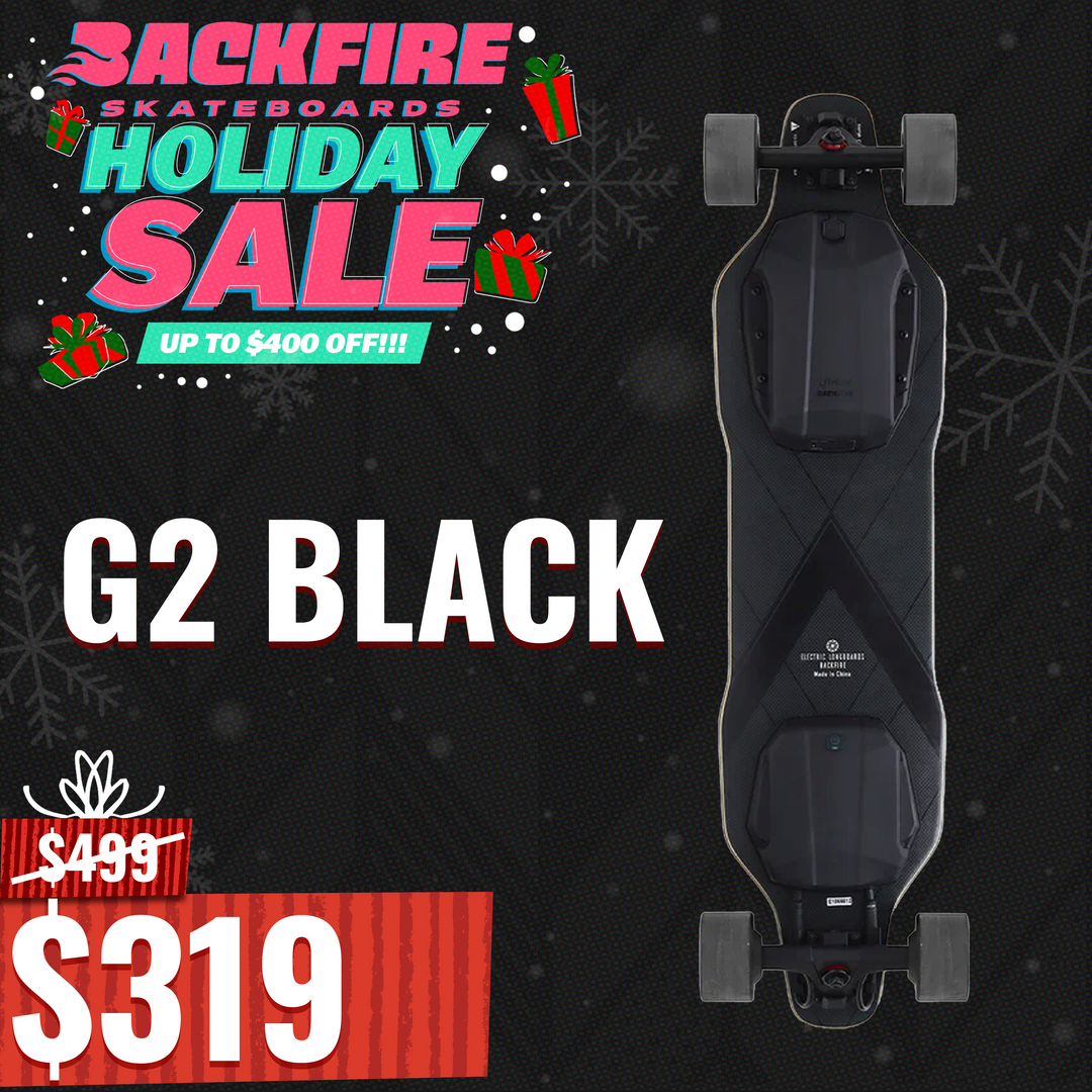 Backfire G2 Black Electric Skateboard with R5s Remote