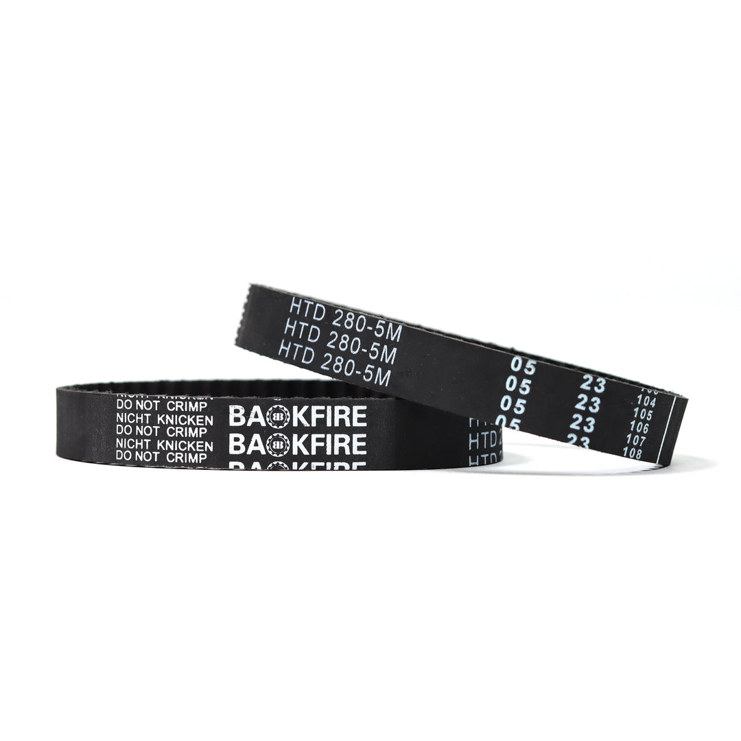 Backfire 280mm belts for 120mm wheels
