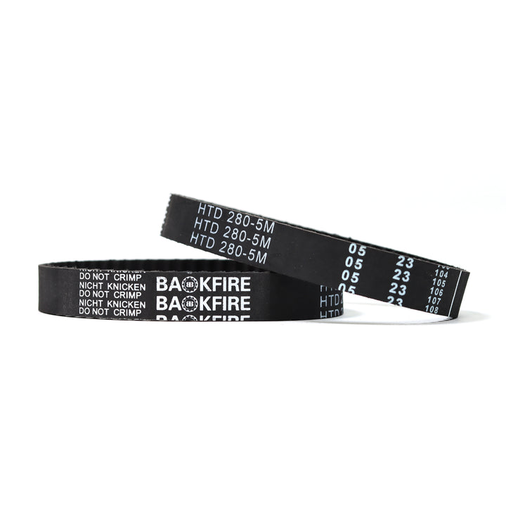 Backfire 280mm belts for 120mm wheels