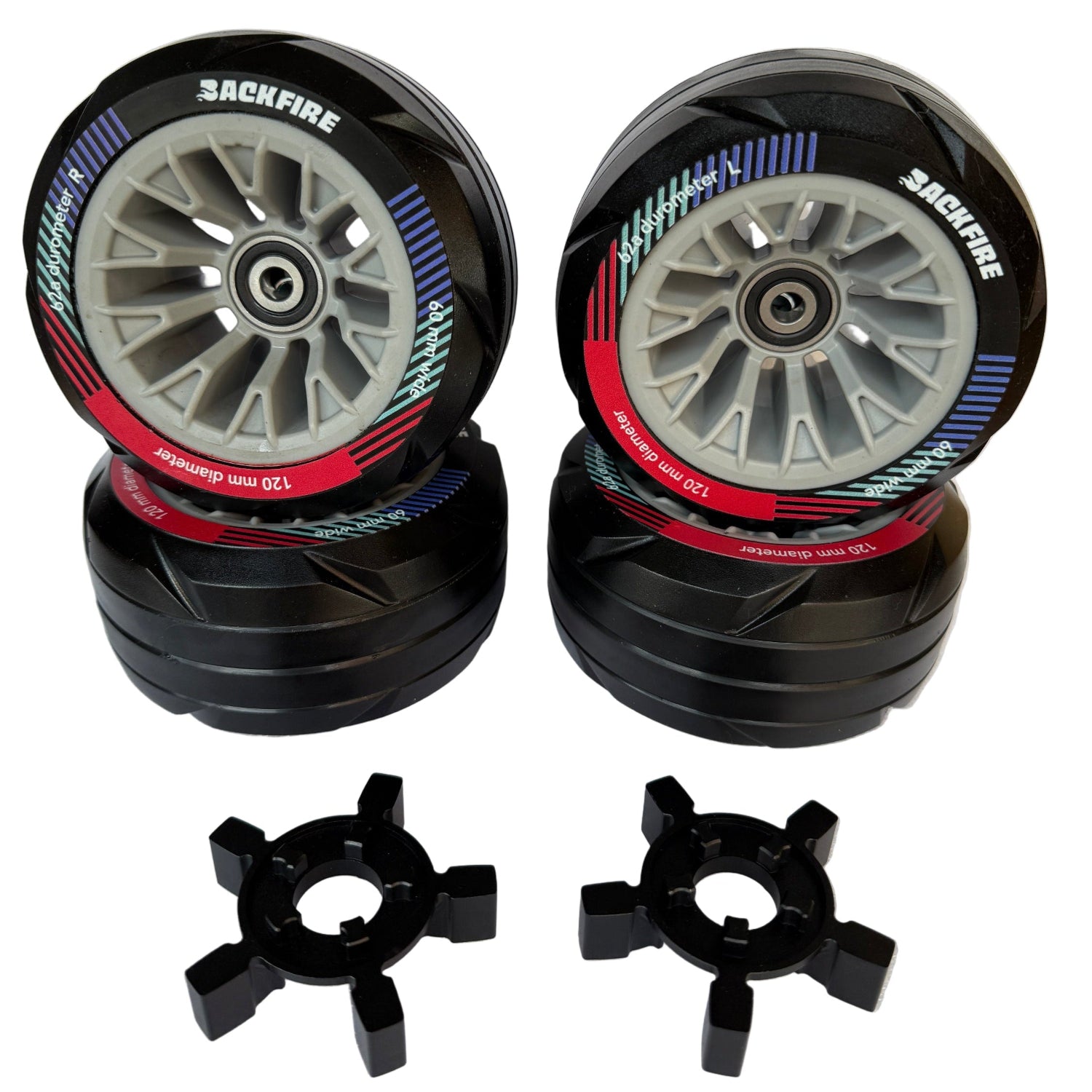 120mm BF Wheels For Backfire Zealot S2, S3, X and X2