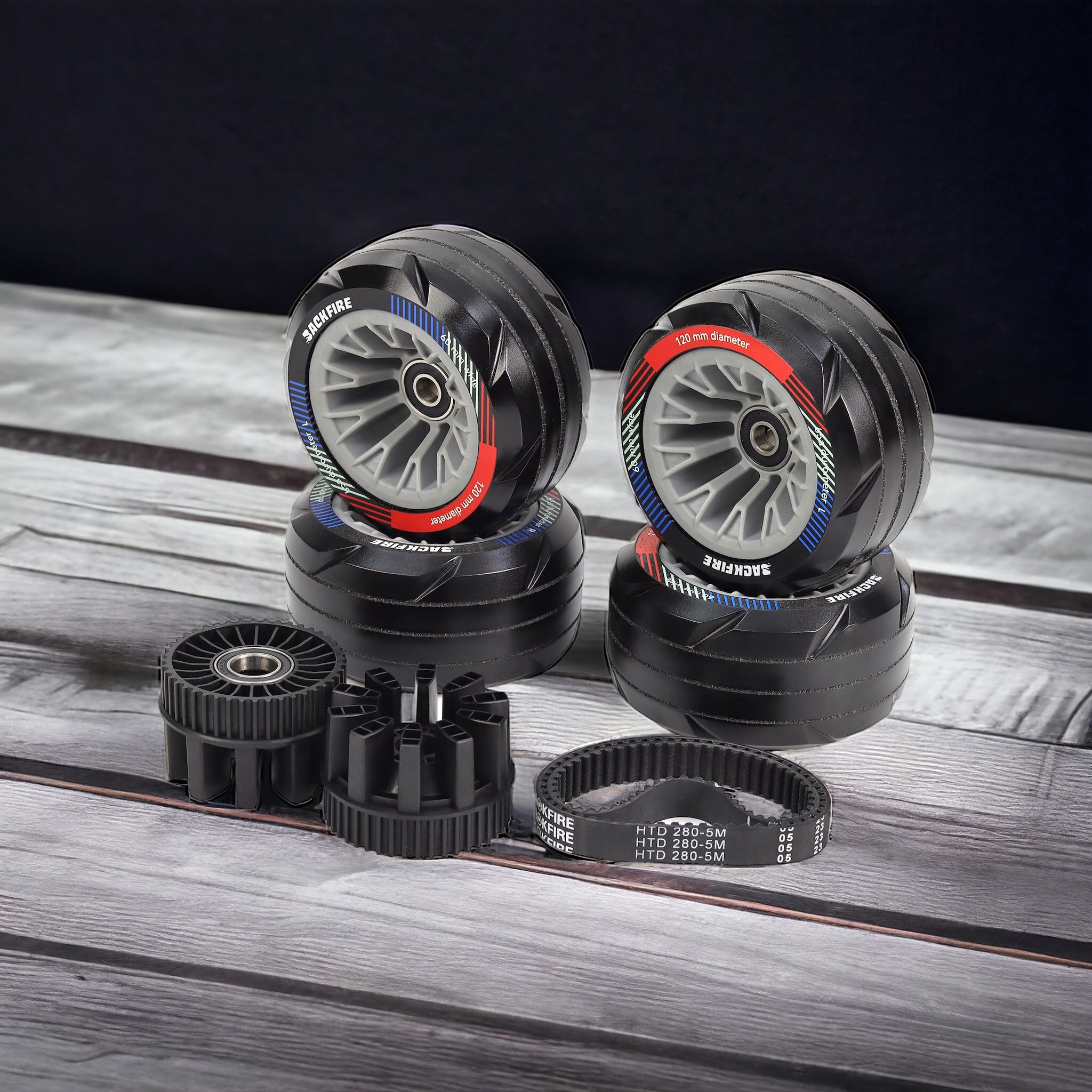 120mm BF Wheels For Backfire Zealot S2, S3, X and X2