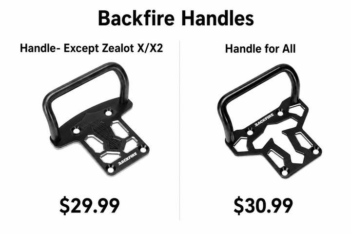 Backfire Handles for Longboards and Electric Skateboards