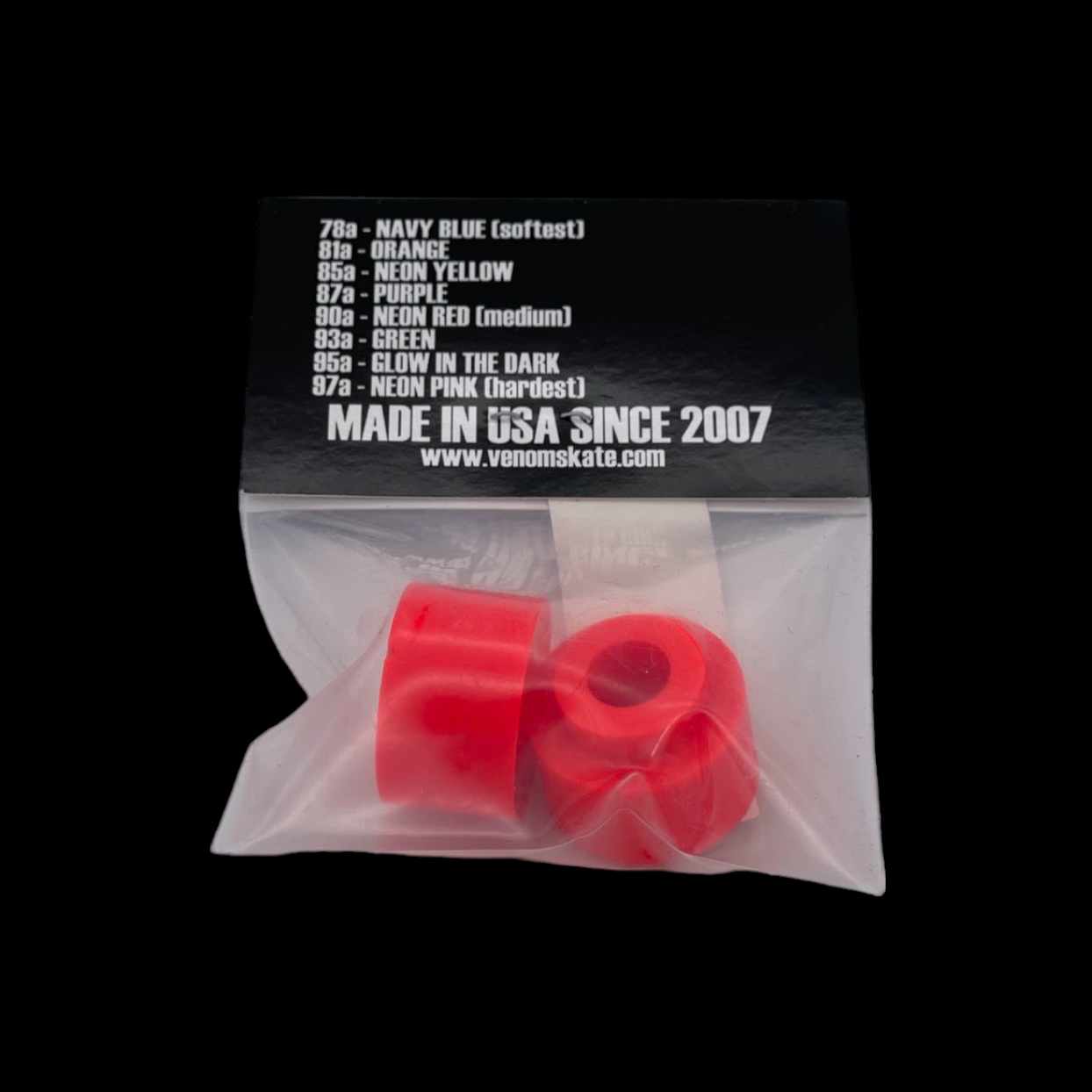 Venom Bushings Barrel & Cone Shape for Backfire Longboards