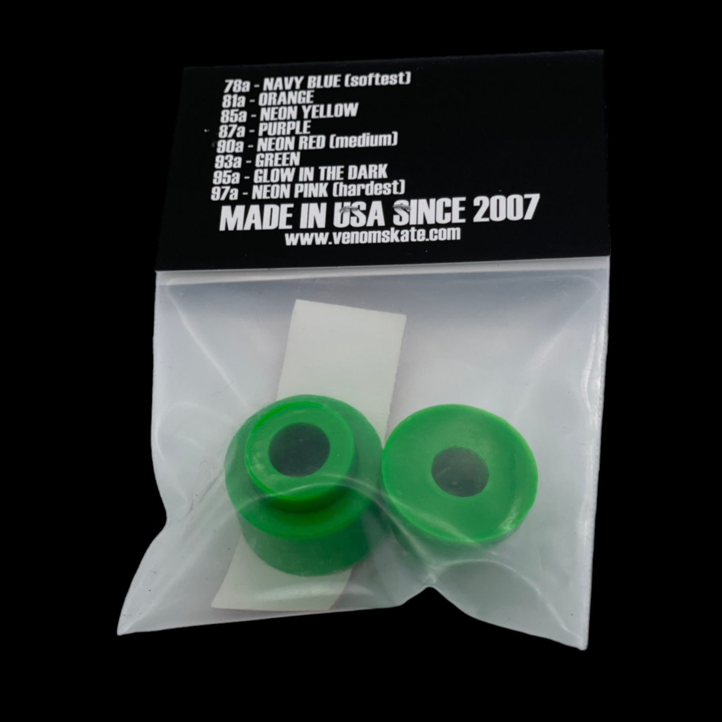 Venom Bushings SHR Tall Keg 2 Pack 93a Green